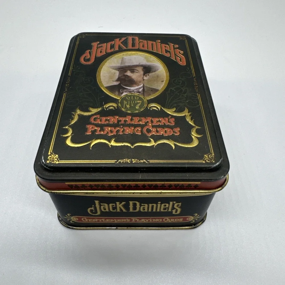 VTG Jack Daniels Old No. 7 Gentlemen Playing Cards w/Tin, -England-
